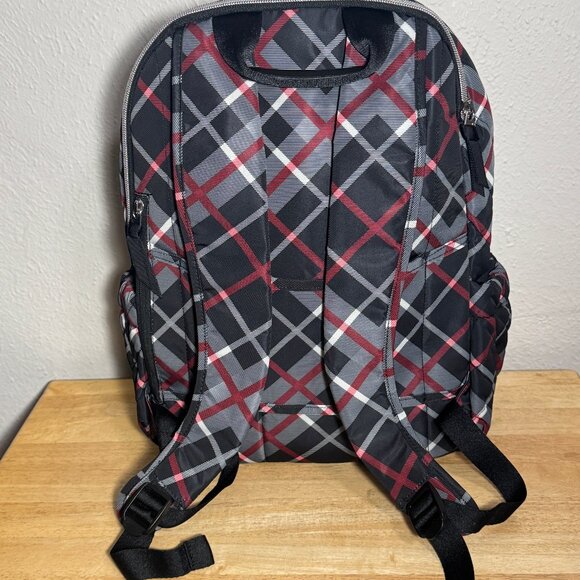 Vera Bradley Campus Backpack in Paris Plaid NWT Performance Twill - Picture 2 of 12